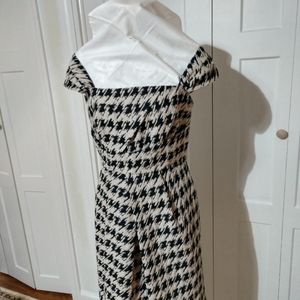 Black and beige dress
